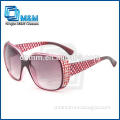 Lady's Hot Sales Sunglasses With Diamond Eyeglass Temple Tips